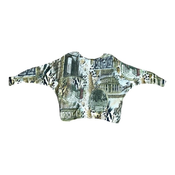 Gigi Moda Italian Batwing Sweater Top | One Size |  Abstract Print - Picture 9 of 13